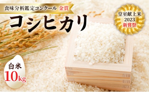 
                  令和8年産 先行予約 コシヒカリ 白米10kg 皇室献上米 米・食味分析鑑定コンクール 金賞 受賞 世界最高米 選定 お米 コシヒカリ [№5915-1284]
                