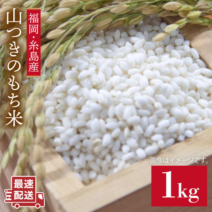 ＼令和5年産／福吉産・山つきのもち米 1kg ≪糸島≫【二丈赤米産直センター】[ABB027] 米 1kg 3000円 3千円 常温