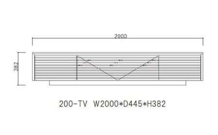 ENN 200 テレビボード WO