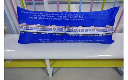 電車の抱き枕　JR宇部線・小野田線デザイン　100cm×40cm　【カラー：復刻色】 DG02-FN