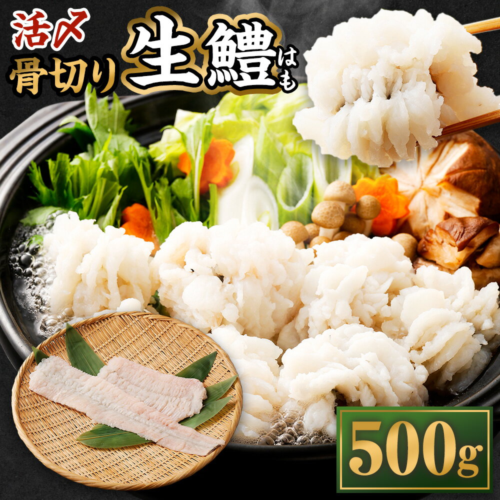 【ふるさと納税】のぞみ水産 活〆 骨切り 生 鱧 はも 500g【2025年5月上旬から12月上旬発送予定】ハモ 鱧 はも 天然 魚介 魚 高級 骨切り 切り身 生 冷蔵 鍋 お取り寄せ 国産 しゃぶしゃぶ 新鮮 湯引き グルメ ギフト 贈り物 贈答用 プレゼント 送料無料