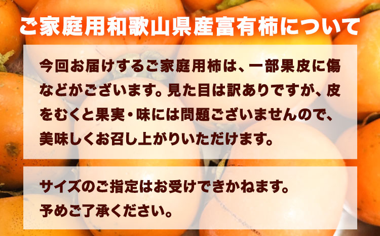【先行予約】〈ご家庭用〉和歌山産 富有柿 約 7.5kg 厳選館 《2025年11月上旬-12月下旬頃出荷》 和歌山県 日高川町 柿 カキ かき ジューシー フルーツ(F)