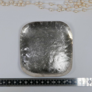 マルチ銀製プレート 小物入れ 職人技 銀 1点もの プレートNO.3 トレー｜収納 ジュエリー アクセサリー おしゃれ 鍵 キー ラグジュアリー プレゼント お皿 食器 SV925 [1615]