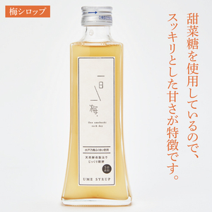 【数量限定】一日一梅 梅シロップ ２種類詰合せ ５倍希釈（200ml×各１本）（CU-4）