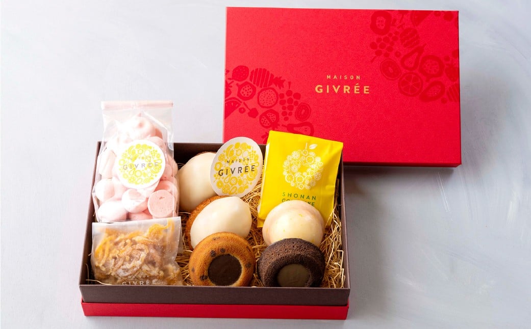
            焼き菓子セットA 8個入り MAISON GIVRÉE ／ スイーツ おやつ デザート 菓子 おかし 焼き菓子 ティグレ コンフィ メレンゲ レモンケーキ 湘南ゴールド ギフト 贈答 詰め合わせ プレゼント セット
          