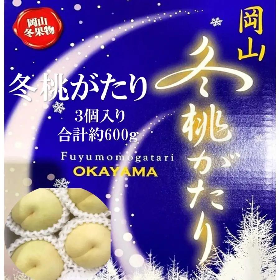 冬桃がたり 桃 岡山県産 冬桃がたり【3個 約600g】【早期受付】