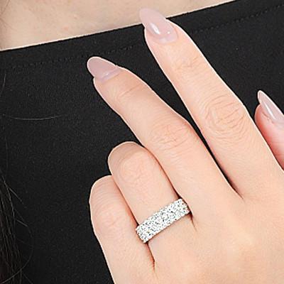 ふるさと納税 大月市 【サイズ:13号】プラチナ950 ダイヤ1.0ct パヴェ リング R639DI-P2 |  | 03