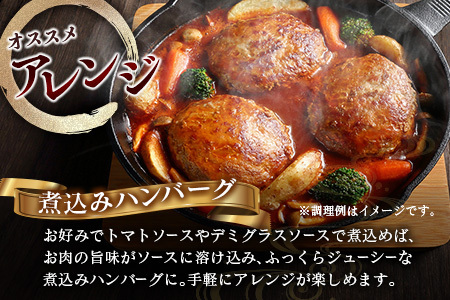 宮崎県産黒毛和牛肩ロース使用 角切り肉入りハンバーグ PREMIUM 1個140g×4パック【A343】