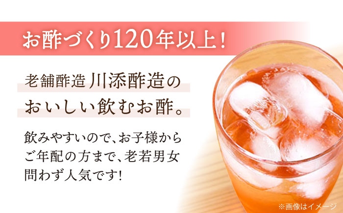 【飲む玄米酢】 【3回定期便】酢らり 大瓶2本セット（春いちご）＜川添酢造＞ [CDN101]