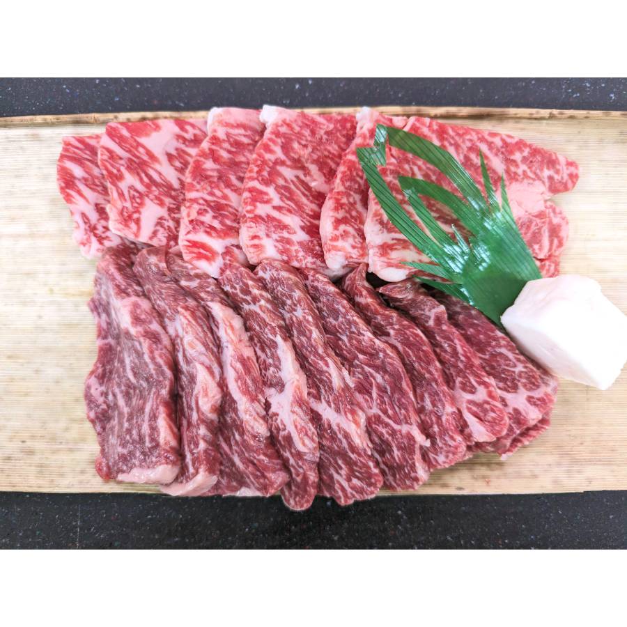 ＜丸中本店＞A5等級「松阪牛」焼肉用2種（ロース・モモ）各200g（計400g）