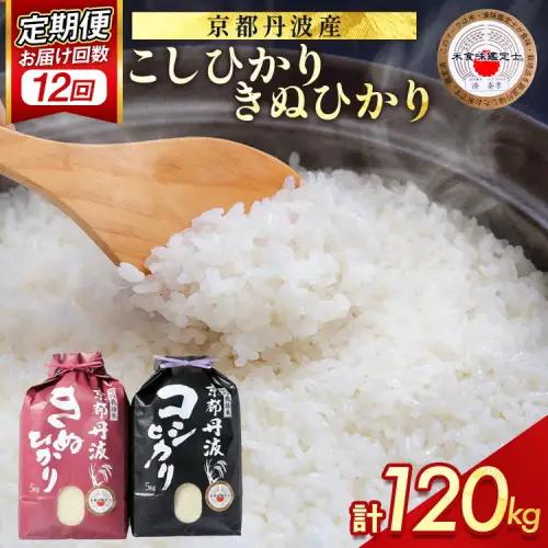 京都丹波米の定期便 総量120kg 毎月10kg（5kg×2）×12回