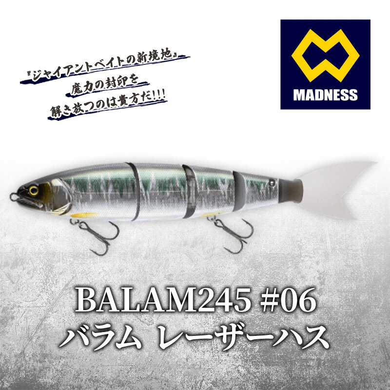 【ふるさと納税】BALAM245 #06 バラム レーザーハス〈マドネス、ビックベイト、スイムベイト、ジャイアントベイト、釣り、バス釣り、ルアー、釣り具、スポーツ〉 雑貨 日用品