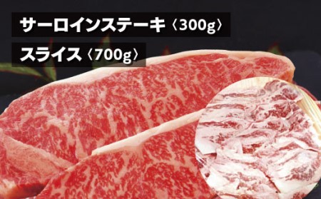 土佐あかうし サーロインステーキとスライスセット