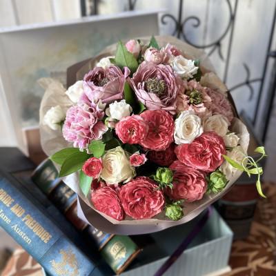 ふるさと納税 酒田市 クリスマスの薔薇のブーケ「メリークリスマスブーケ」 |  | 01
