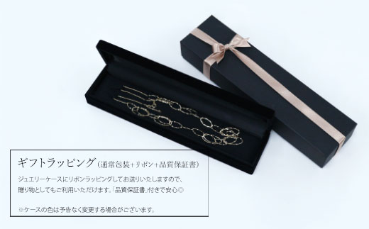 K18WG サークルプレス デザインチェーンネックレス　アクセサリー ファッション ギフト メンズ レディース
