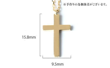 ロッソエブルー ネックレス 45cm k18 18金 ゴールド ミニ クロス 十字架 メンズ レディース 岐阜市 / アフェクト[ANGT005]