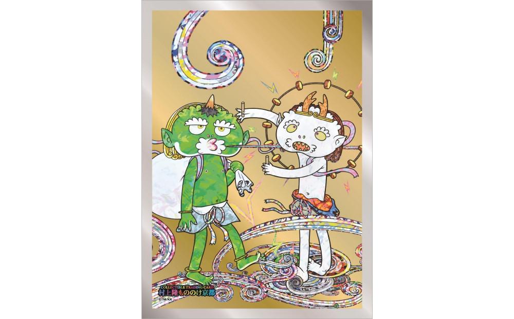 《6月末までの限定寄付額》村上隆 もののけ 京都 トレカスリーブ（風神雷神図） [ 京都 アーティスト 村上隆 カイカイキキ トレーディングカード バトル ゲーム カード ふるさと納税 ] 261009_KA024