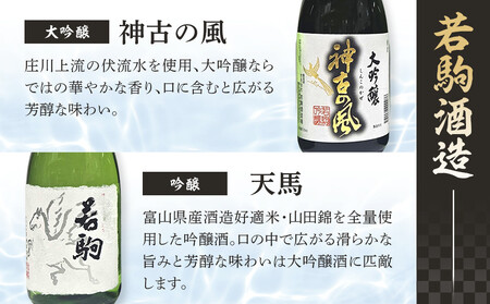 南砺市地元酒蔵3社の日本酒厳選6本セット
