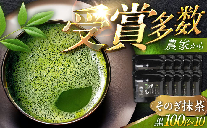 
【TVで紹介！】最上級茶葉使用 そのぎ抹茶 計1kg (100g×10袋) 茶 お茶 抹茶 緑茶 日本茶 東彼杵町/FORTHEES [BBY003]
