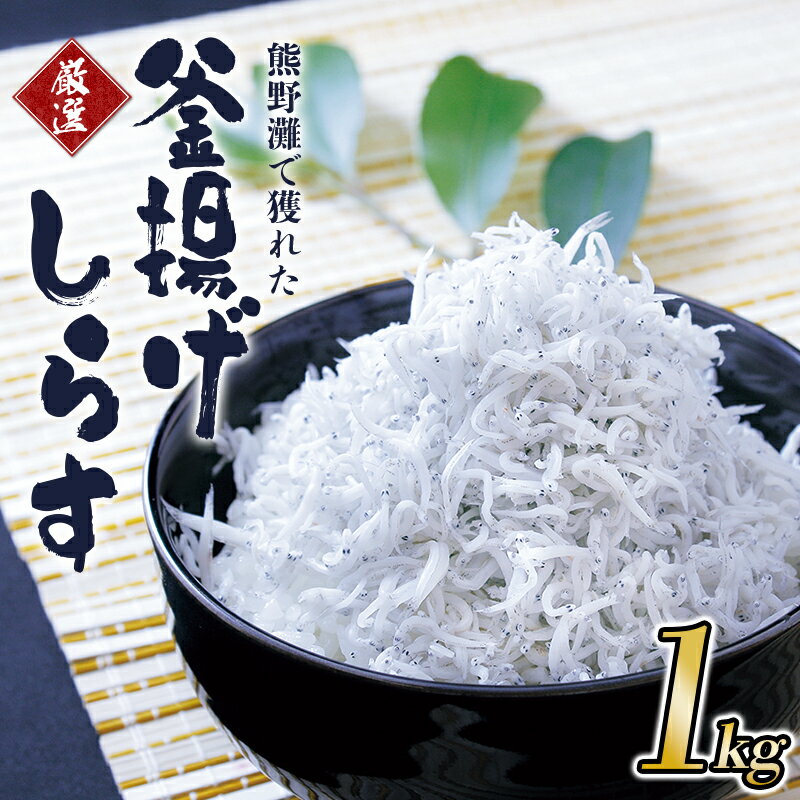 【ふるさと納税】天然プリプリなしらすをお届け！ 釜揚げしらす1kg（箱入り） しらす シラス 釜揚げしらす ちりめん セット 魚