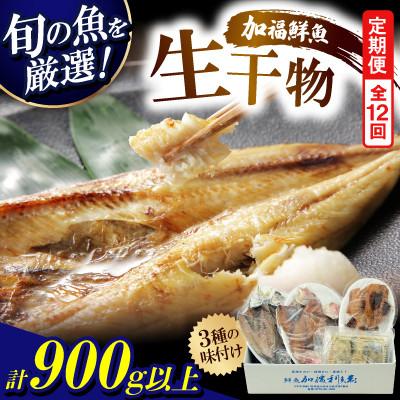 ふるさと納税 小浜市 【毎月定期便】塩干し、醤油干し、味噌漬けされた干物詰め合わせ全12回