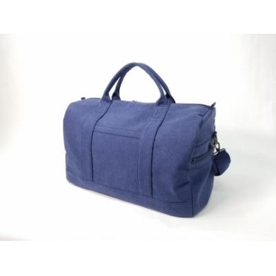 ふるさと納税 栃木市 【いちひこ帆布】 トラベルボストン/ネイビー |  | 01