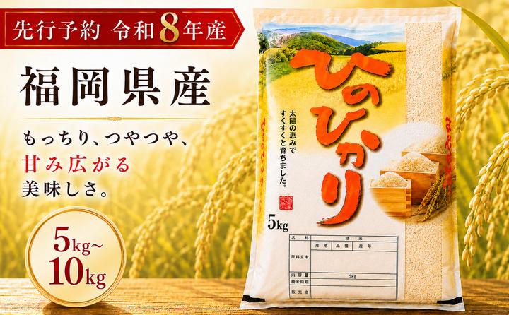 
                  【令和8年産】先行受付 福岡県産 ヒノヒカリ 5kg 10kg 単品 ひのひかり 福岡産 福岡 ふるさと納税 米 お米 たなか農産 白米 米 お米 こめ コメ ライス ご飯 ごはん 美味しい 贈り物 国産 福岡県 柳川市 お取り寄せ 産地直送 hinohikari
                
