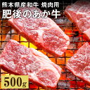 【ふるさと納税】肥後のあか牛 焼肉用 500g 熊本県産和牛 スライス あか牛 焼肉 焼き肉 牛肉 お肉 肉 国産 九州産 熊本県産 冷凍 送料無料