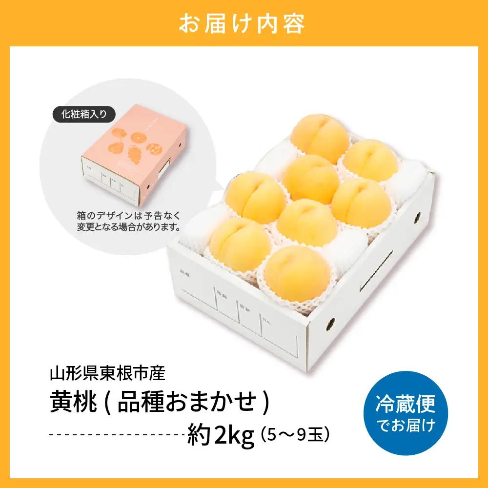【2026年産先行予約】黄桃(品種おまかせ)2kg 秀品 桃 黄桃