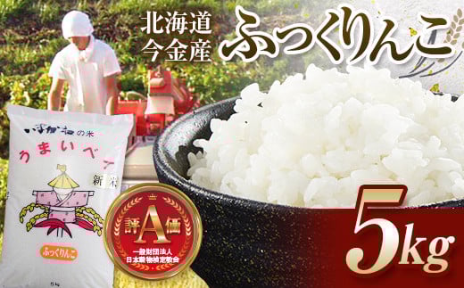 令和7年産新米 ふっくりんこ 5kg 北海道今金町産 米 白米 米俵 F21W-501
