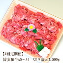 【ふるさと納税】【4回定期便】博多和牛A5〜A4 切り落とし500g【化粧箱入】【001-0362】