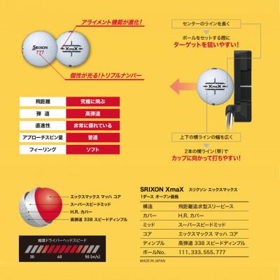 ふるさと納税 丹波市 ゴルフボール　スリクソンXmaX　イエロー　1ダース |  | 03