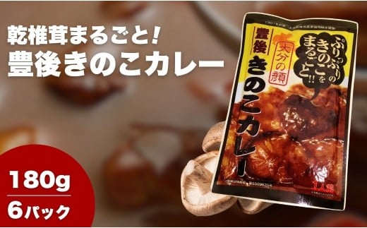 【レトルトカレー】豊後きのこのレトルトカレー 180g✕6食 | レトルト カレー れとるとかれー カレールー カレーレトルトライス カレー食 うまカレー 御当地カレー 津久見市 【tsu004605