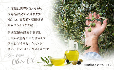【受賞農家が選出】 高級イタリア産 エキストラ・ヴァージン・オリーブオイル 450g×3個【隔月定期便4回(2ヶ月に1度)お届け】 調味料 油 オリーブ油 食用油 静岡県 袋井市