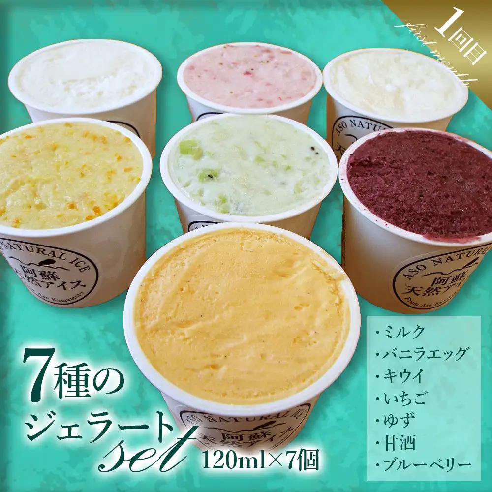 【定期便/全3回】阿蘇天然アイスのアイスやジェラートを3か月お届け！（阿蘇天然アイス）