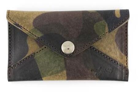 maf pinto 薄型名刺入れ レザーカードケース カモフラージュ ダーク