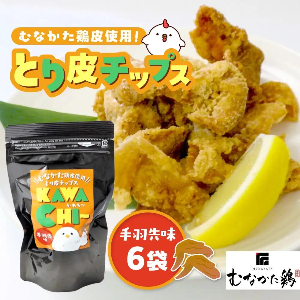 【道の駅むなかた】むなかた鶏 とり皮チップス（手羽先味）_AS0713-00