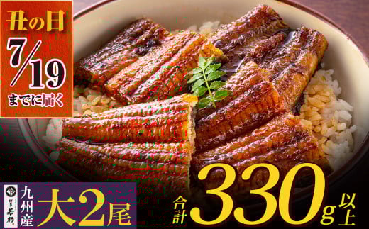 U61-71-03R01 【7/19までにお届け】 国産うなぎ蒲焼大サイズ2尾 <計330g以上> 鰻蒲焼用タレ・山椒付 うなぎ生産量日本一鹿児島県産 宮崎県産 熊本県産 九州産 国産鰻 うなぎ ウナギ 鰻 人気 おすすめ ひつまぶし 鰻 蒲焼き タレ 山椒 ランキング 鰻 冷凍 うな重 ひつまぶし うなぎ 福智町 鰻蒲焼き うな丼 丑の日