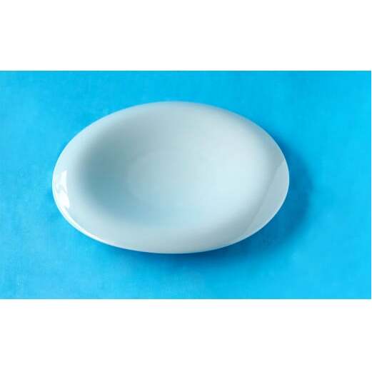 青白磁渕下りパスタ皿 有田焼 プレート 【神田陶器店】 A22-77