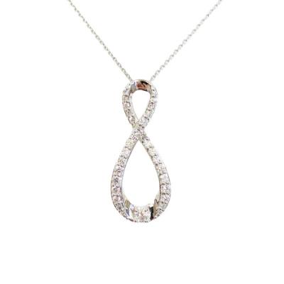 ふるさと納税 甲府市 プラチナ製 ハート&キューピッドダイヤ 0.5ct インフィニティー ネックレス 【1458377】 |  | 02