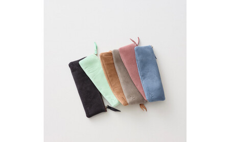 ENISICA エニシカ ジビエ鹿革 カクシカ ペンケース 雪曇（ゆきぐもり）