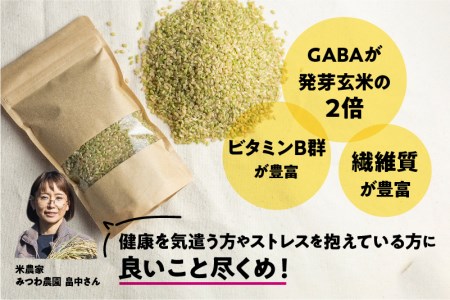 みつわ農園 若玄米 青玄米 300g×4袋 緑色玄米 GABA豊富 飛騨米 玄米 syun48