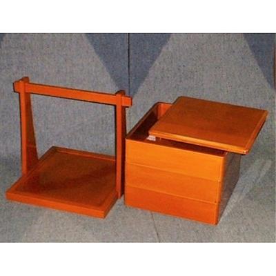 ふるさと納税 高山市 飛騨春慶　手提げ台付三段重 e101 |  | 01