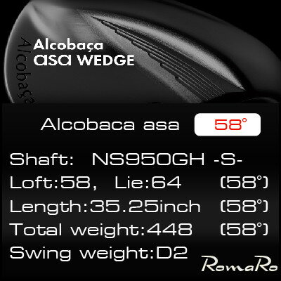 【ふるさと納税】RomaRo Alcobaca asaWedge NS950GHS 58° カラーマゼンタVer.【1571726】