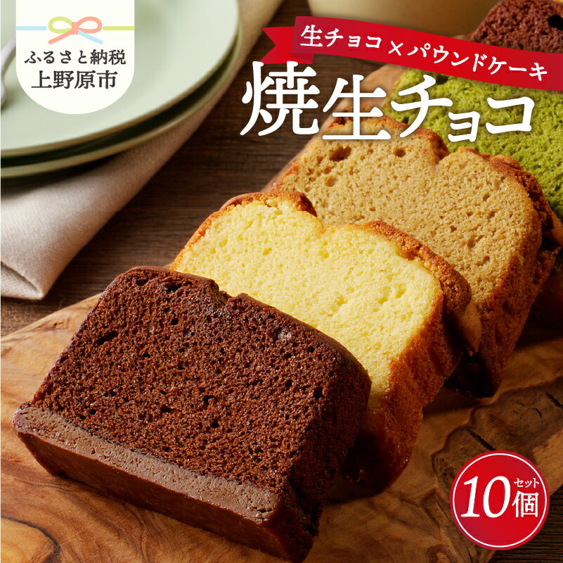 【ふるさと納税】 しっとりふわふわな新触感スイーツ♪ 焼生チョコ10個セット スイーツ 洋菓子 お菓子 焼き菓子 デザート おやつ 甘さ控えめ お取り寄せ お洒落 ラッピング対応 贈り物 ギフト プレゼント ギフト クール便 送料無料 山梨県 上野原市