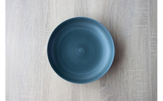 有田焼 Koselig-arita multi plate ネイビー 【山忠】 器 うつわ 食器 皿 丸皿 北欧 シンプル モダン ワンプレート マルチプレート パスタ皿 カレー皿 軽量 A12-170