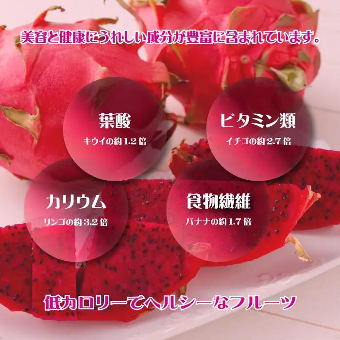貞岡農園 プレミアム ドラゴンフルーツ 赤玉 1～1.5kg ( 2玉～3玉 ) 天城町産 徳之島宝赤 トロピカルフルーツ フルーツ 果物 果実 ピタヤ