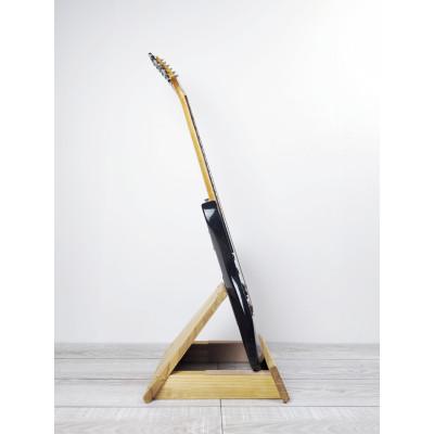 ふるさと納税 横手市 WOODWORKS ギタースタンド 1本掛 エレキギター用 /ライトブラウン　ラッカー塗装対応 |  | 02