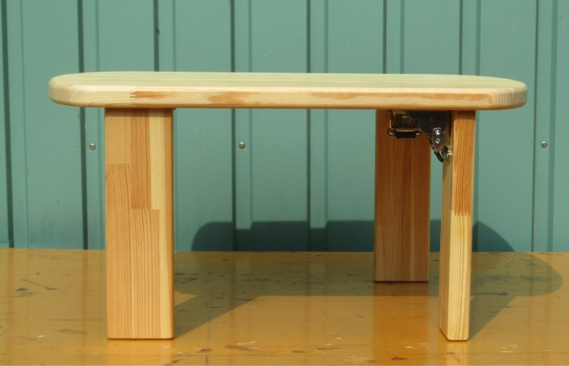 手作り木製 四角ちゃぶ台 脚折れ金具仕様 099H2209_イメージ2