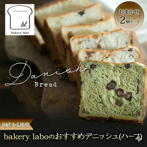 国産小麦使用 bakery laboのおすすめデニッシュ(ハーフ) おまかせ2個セット パン デニッシュ ギフト セット 冷凍 静岡 静岡県 島田市